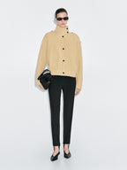 Solenne Turtleneck Knitted Cardigan