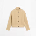 Solenne Turtleneck Knitted Cardigan