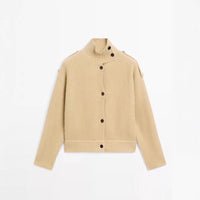 Solenne Turtleneck Knitted Cardigan
