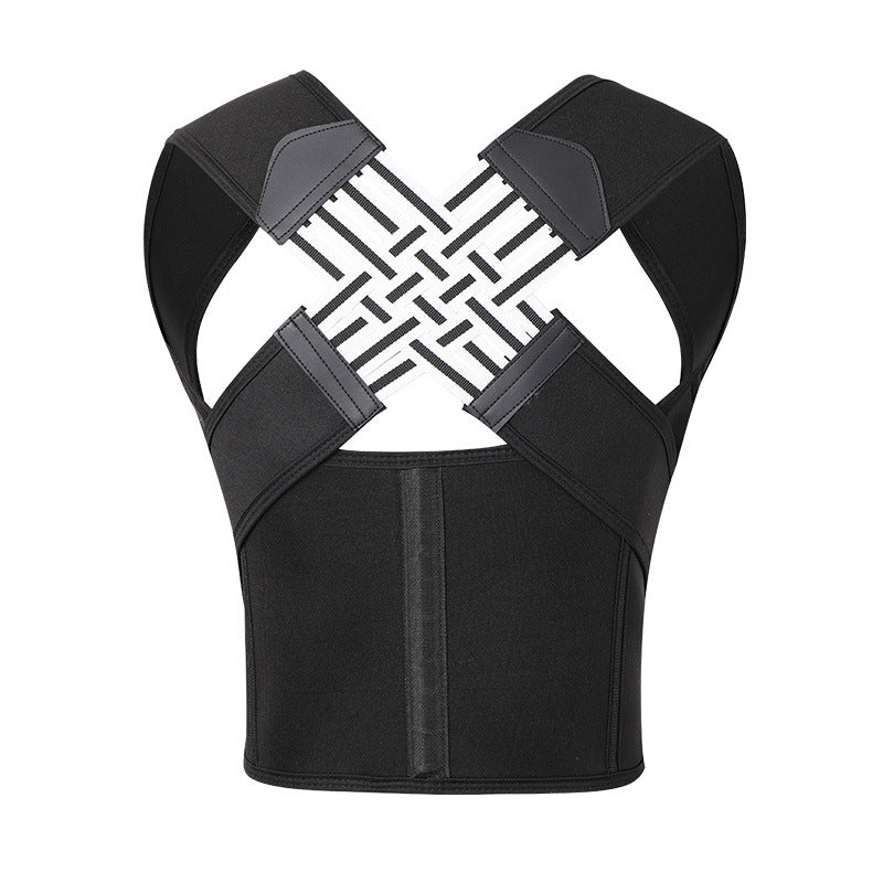 Black posture corrector on a white background