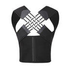 Black posture corrector on a white background