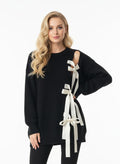 Bowknot Round Neck Pullover