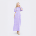 Lucky Charm Lavender Eyelet Dress