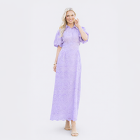 Lucky Charm Lavender Eyelet Dress