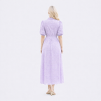 Lucky Charm Lavender Eyelet Dress