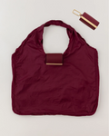 Sebastiann keychain tote - burgundy