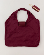 Sebastiann keychain tote - burgundy