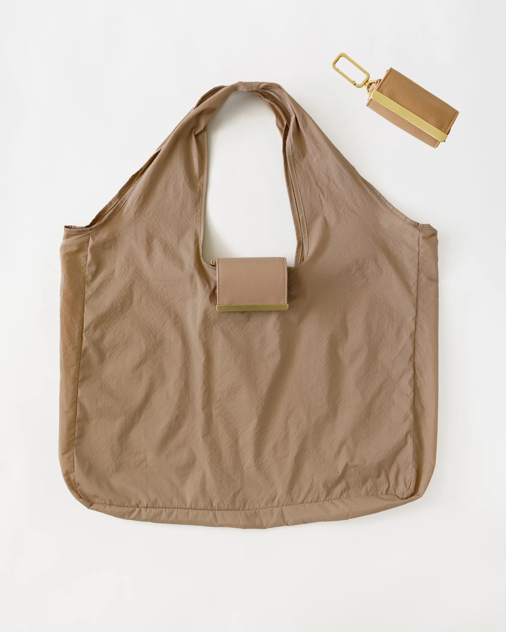 Sebastiann keychain tote - caramel