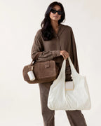 Sebastiann keychain tote - cream