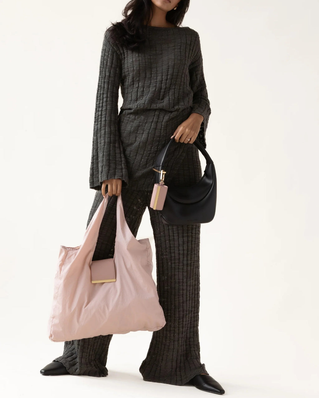 Sebastiann keychain tote - blush