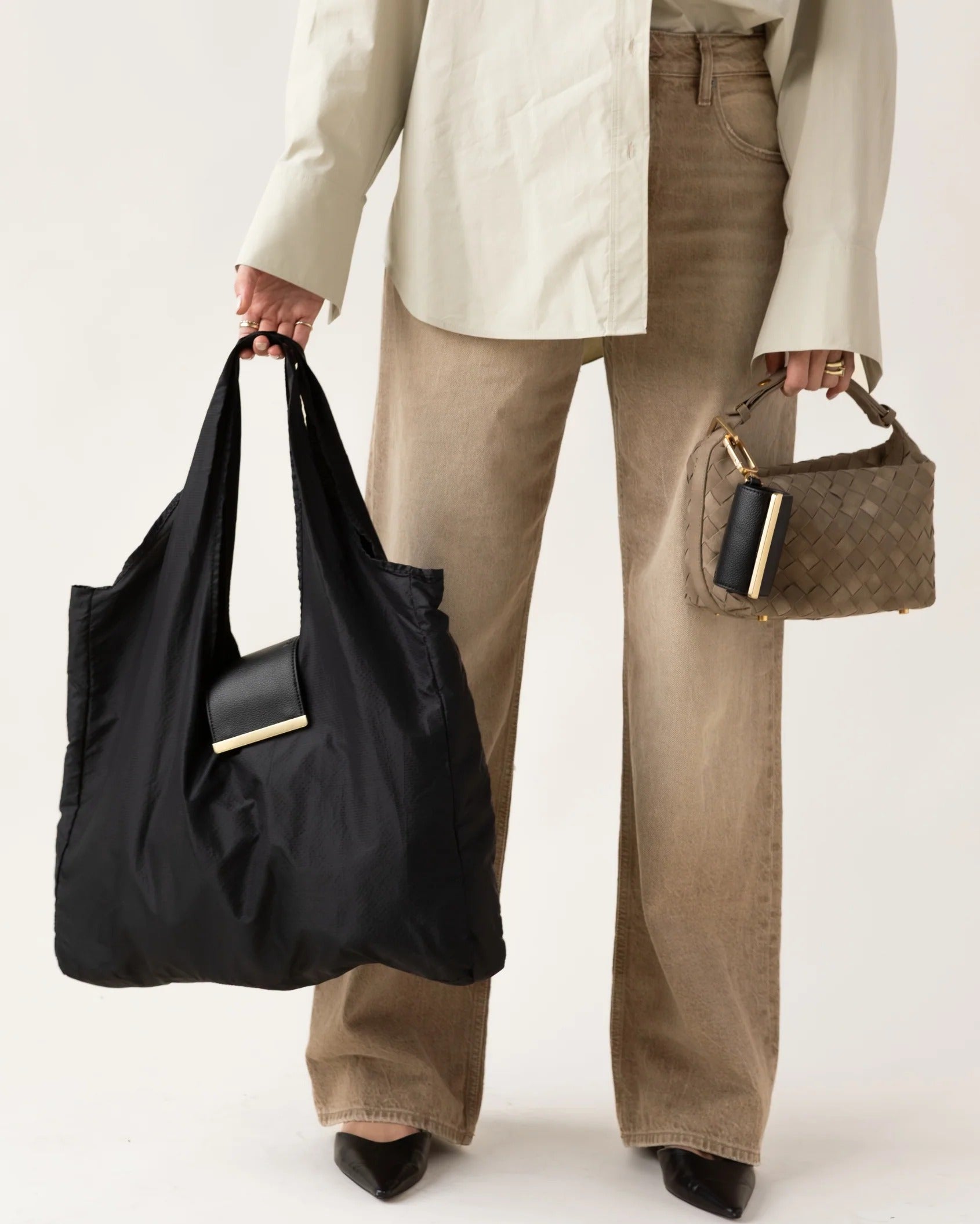 Sebastiann keychain tote - jet