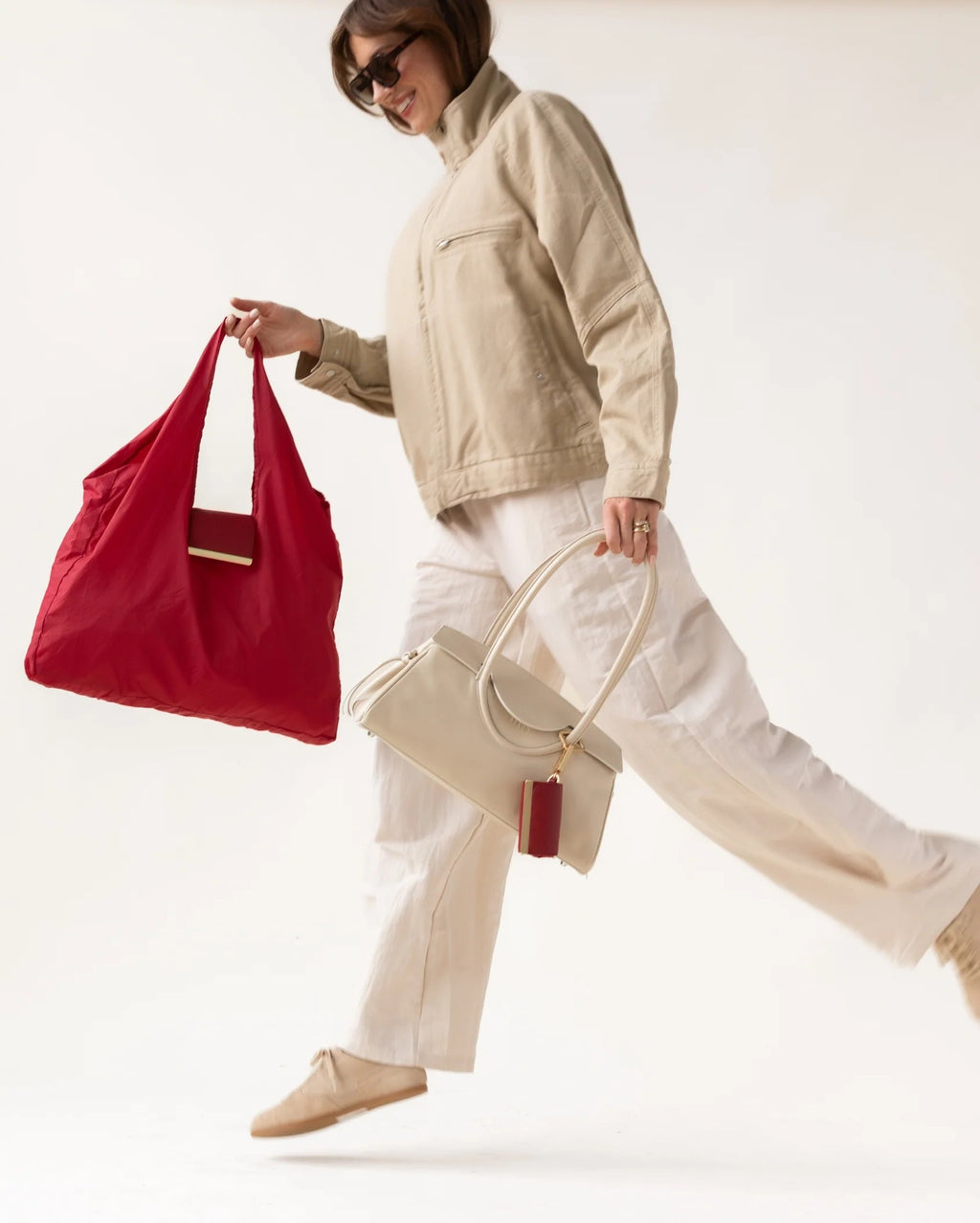 Sebastiann keychain tote - cherry