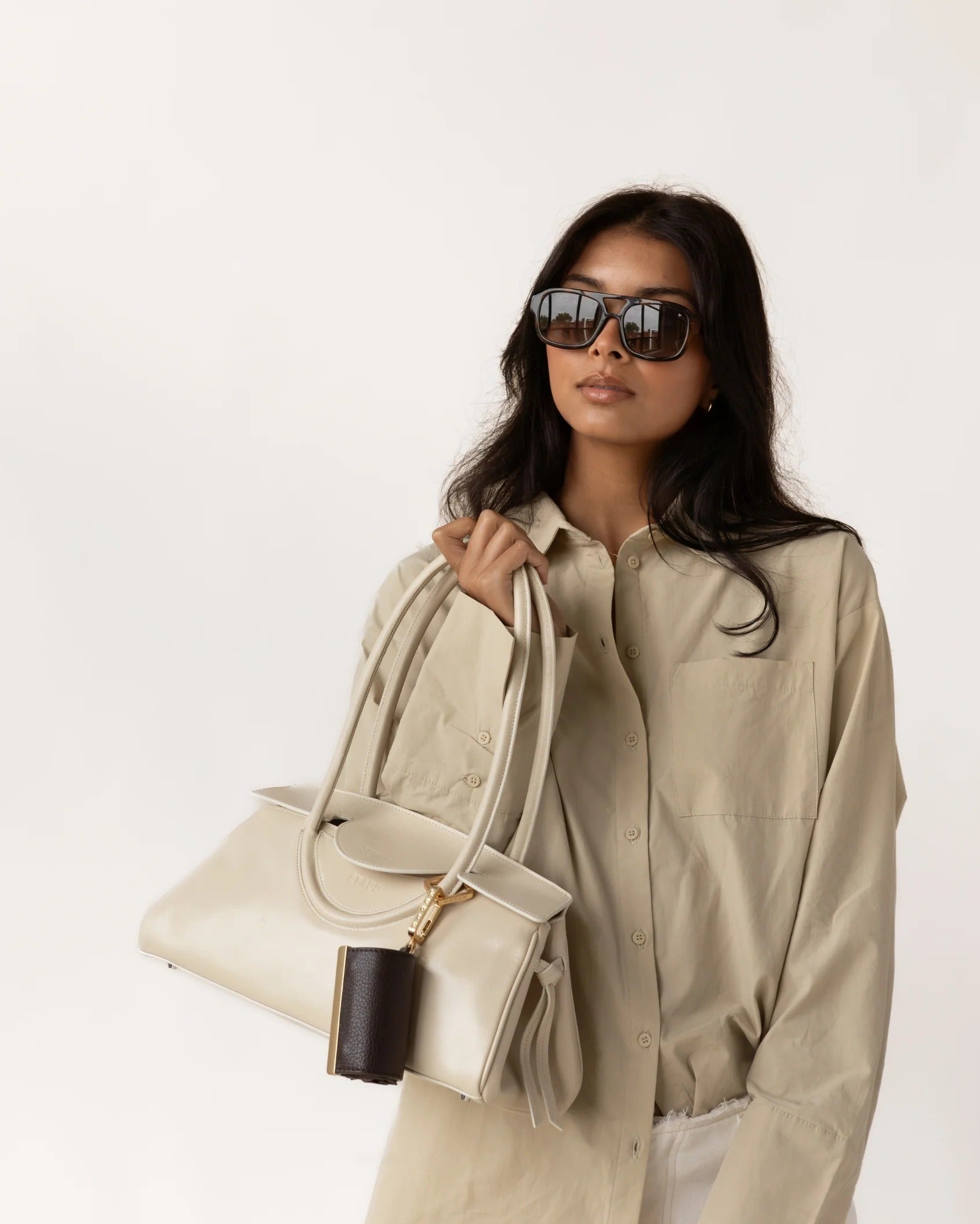 Sebastiann keychain tote - espresso