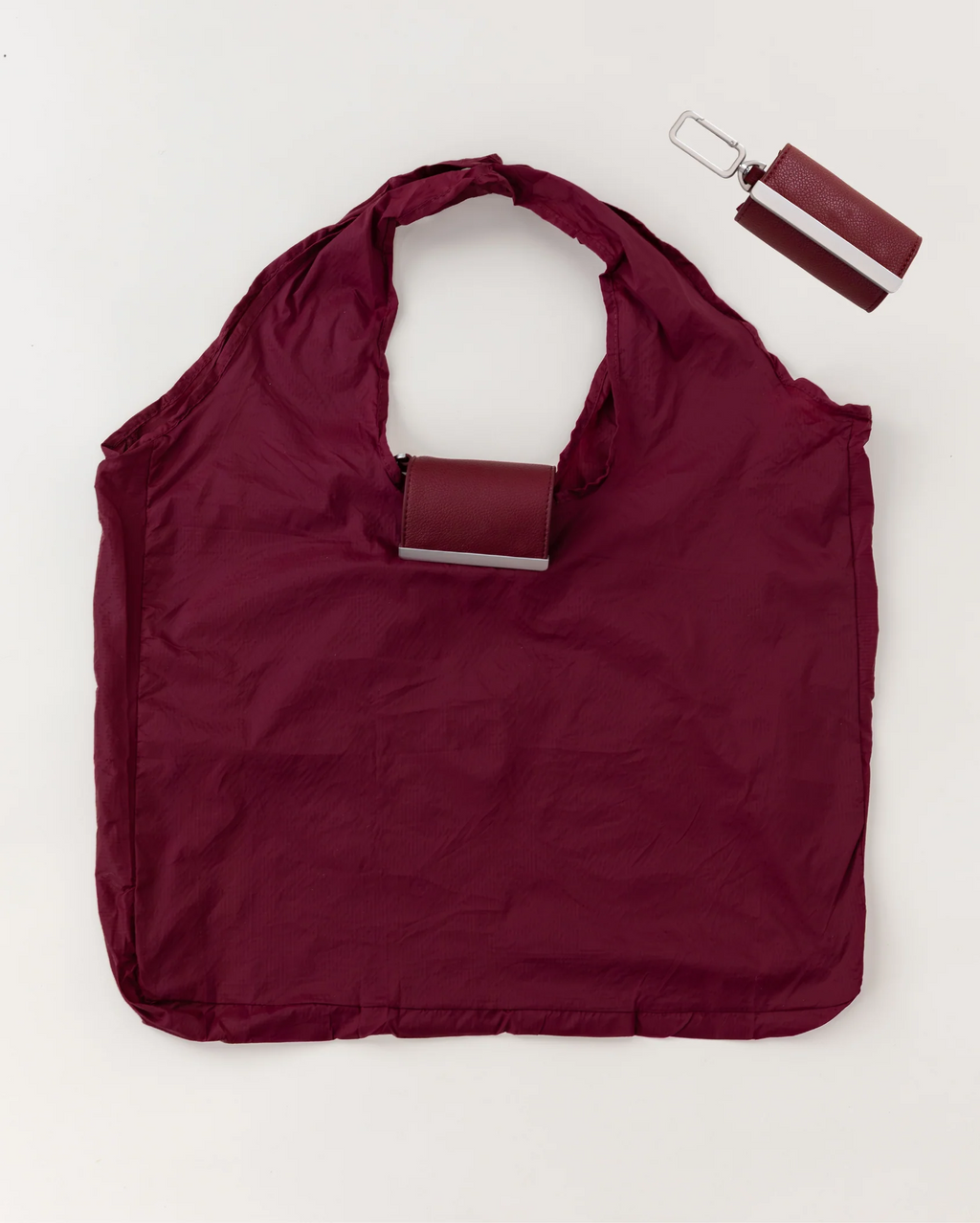 Sebastiann keychain tote - burgundy