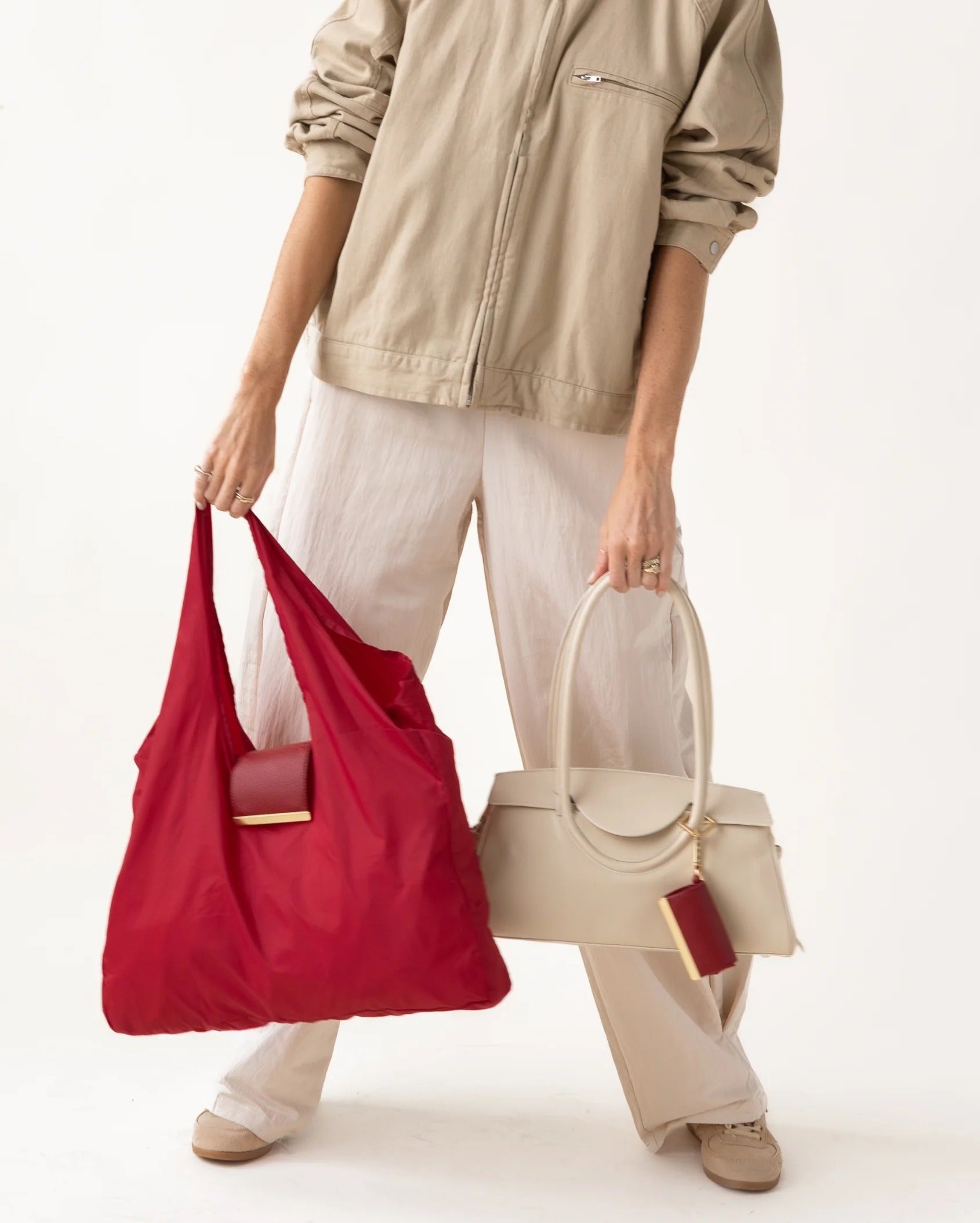 Sebastiann keychain tote - cherry