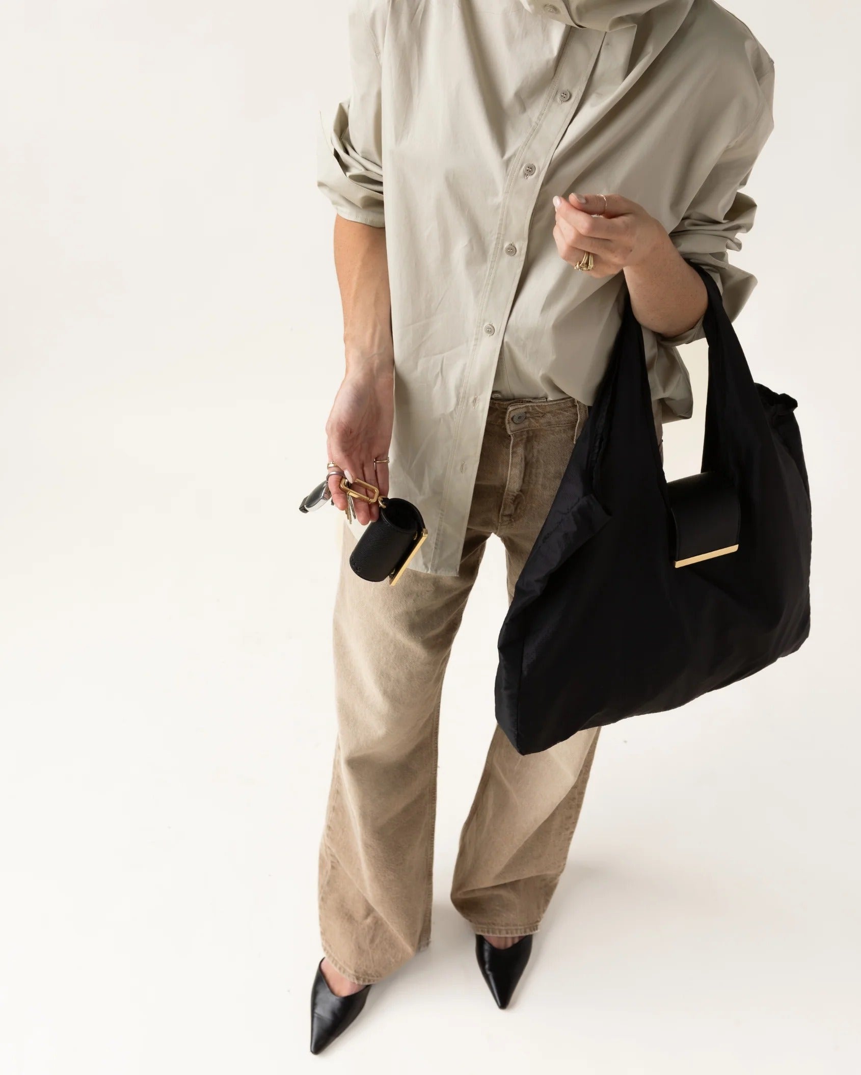 Sebastiann keychain tote - jet