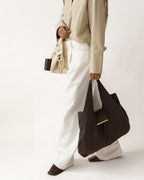 Sebastiann keychain tote - espresso