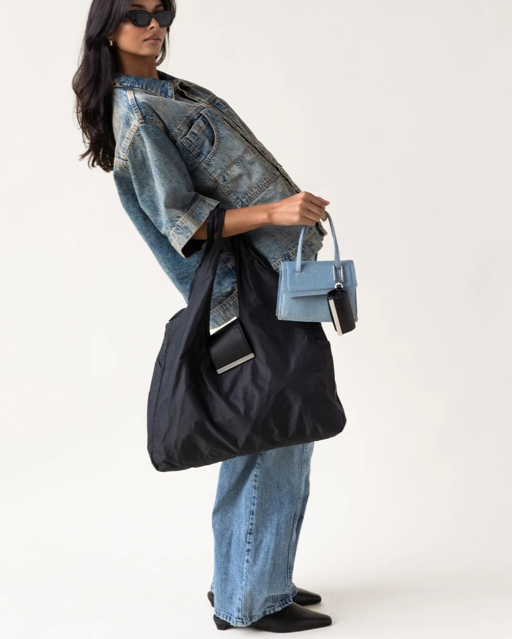 Sebastiann keychain tote - jet