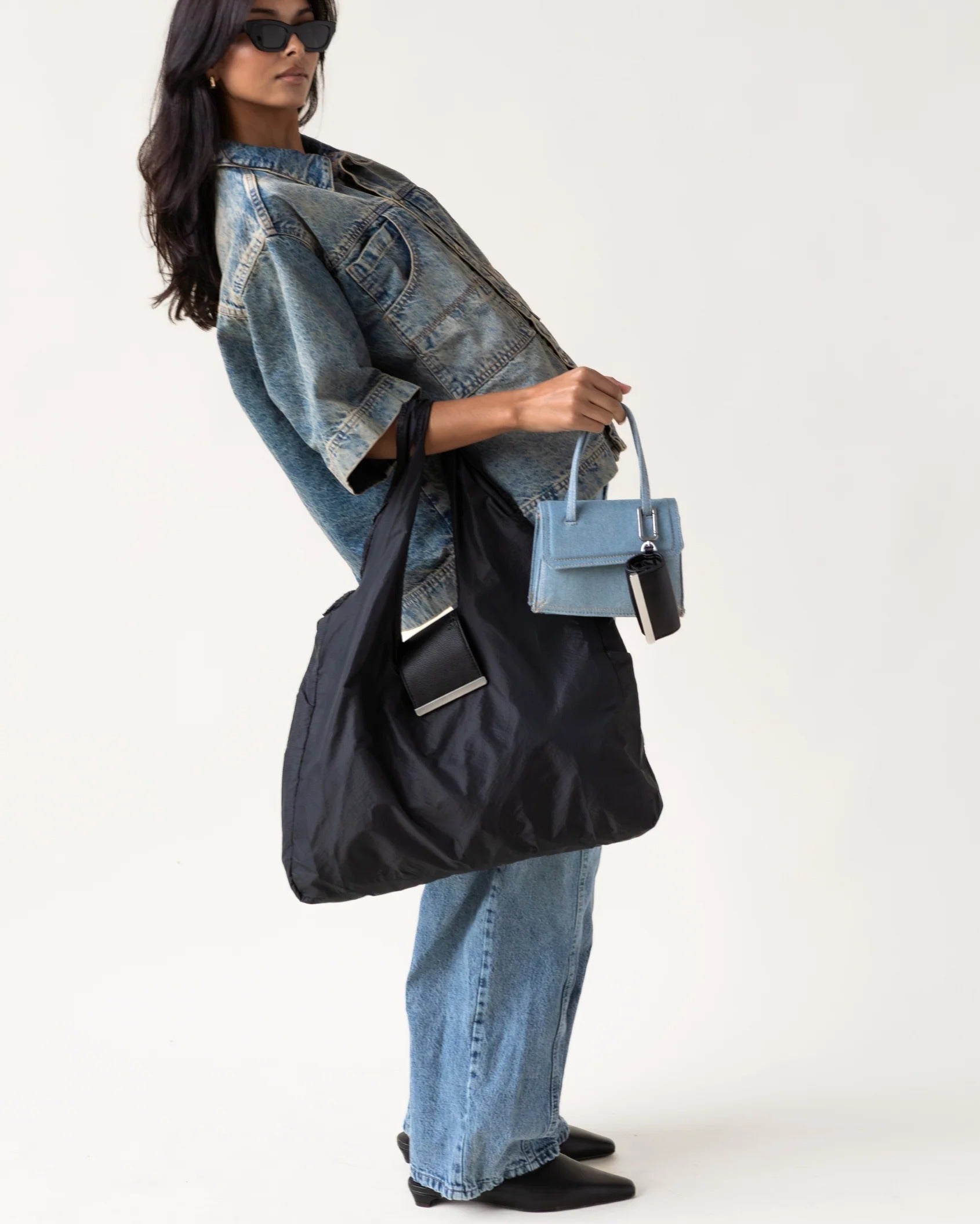 Sebastiann keychain tote - jet