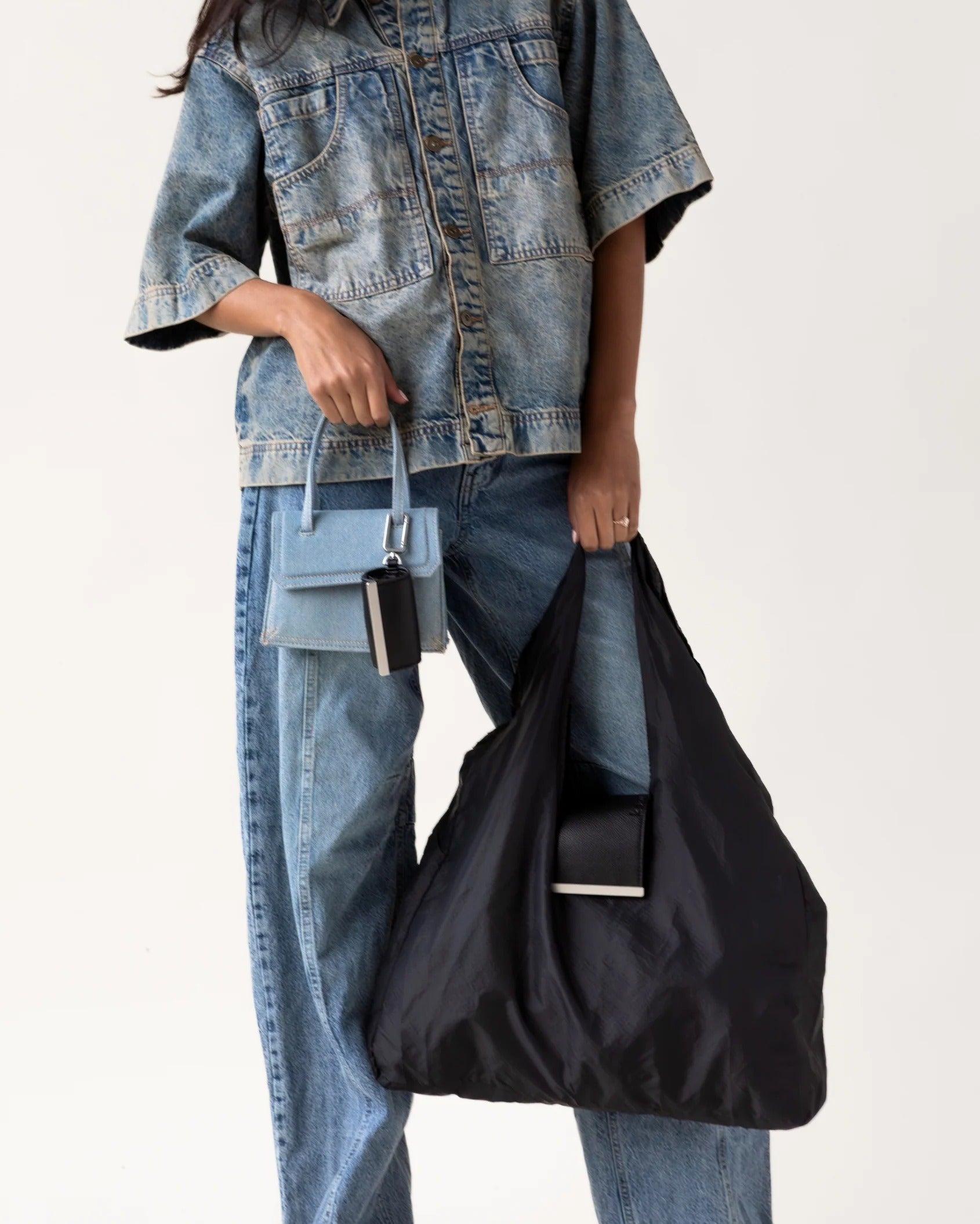 Sebastiann keychain tote - jet