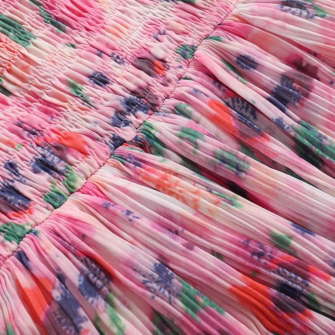 Pink Floral print dress