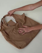 Sebastiann keychain tote - caramel