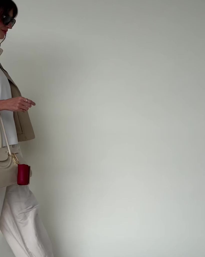Sebastiann keychain tote - cherry