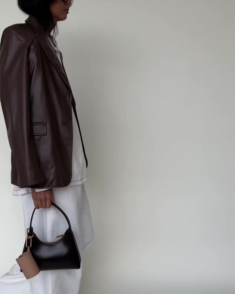 Sebastiann keychain tote - caramel